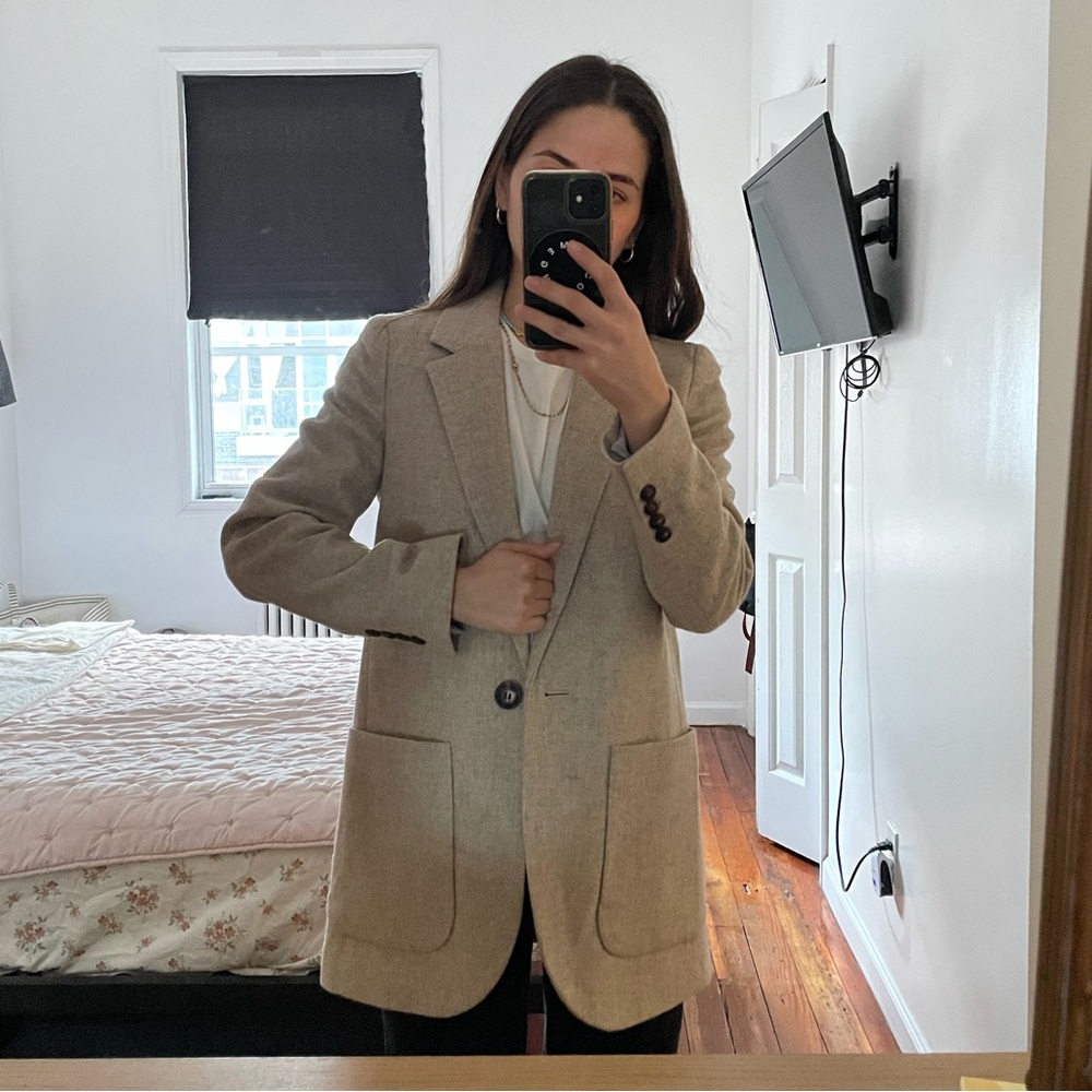 New Blazer from Madewell in Bone.